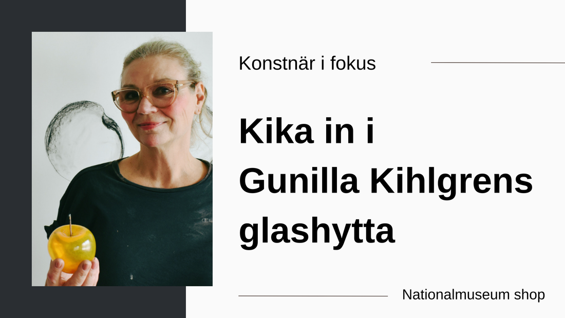 Kika in i Gunilla Kihlgrens glashytta