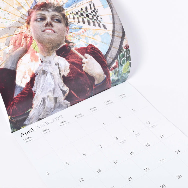 kalender med konstmotiv från Nationalmuseum