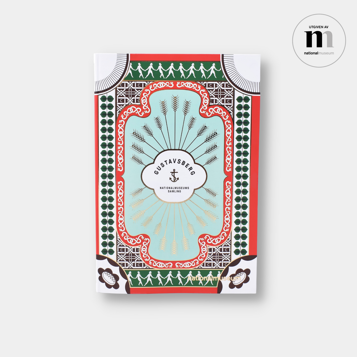 omslag till boken om Gustavsbergs porslin utgiven av Nationalmuseum