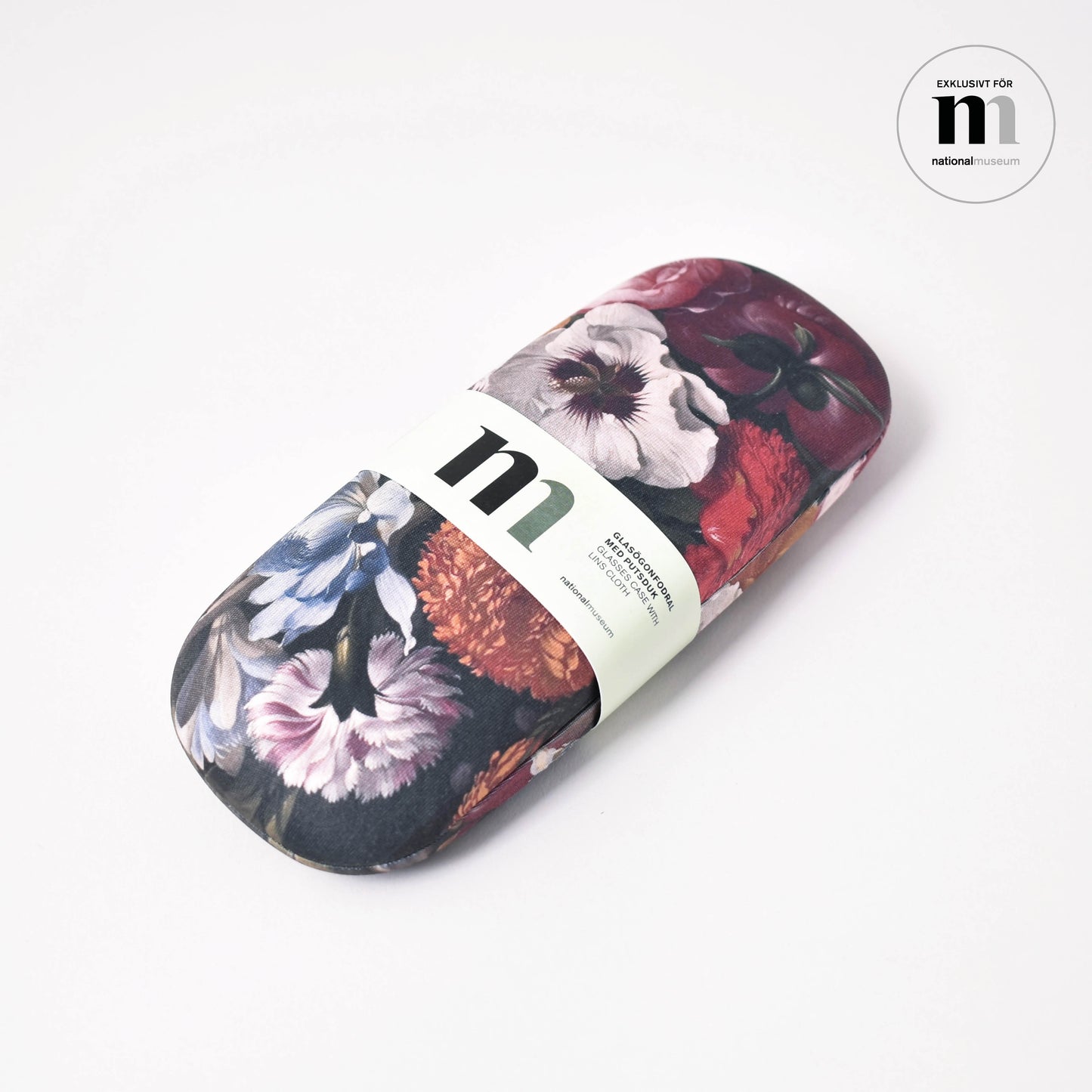 Fodral för glasögon med blommor från Nationalmuseum