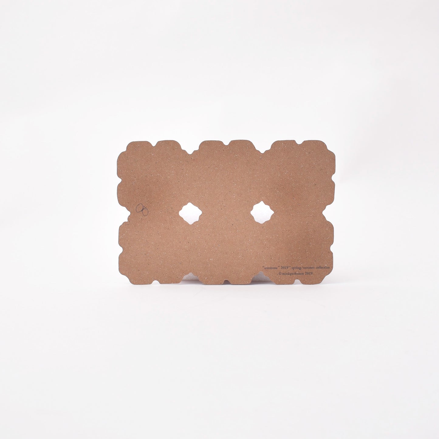 baksida av vykortet anemone från minä perhonen