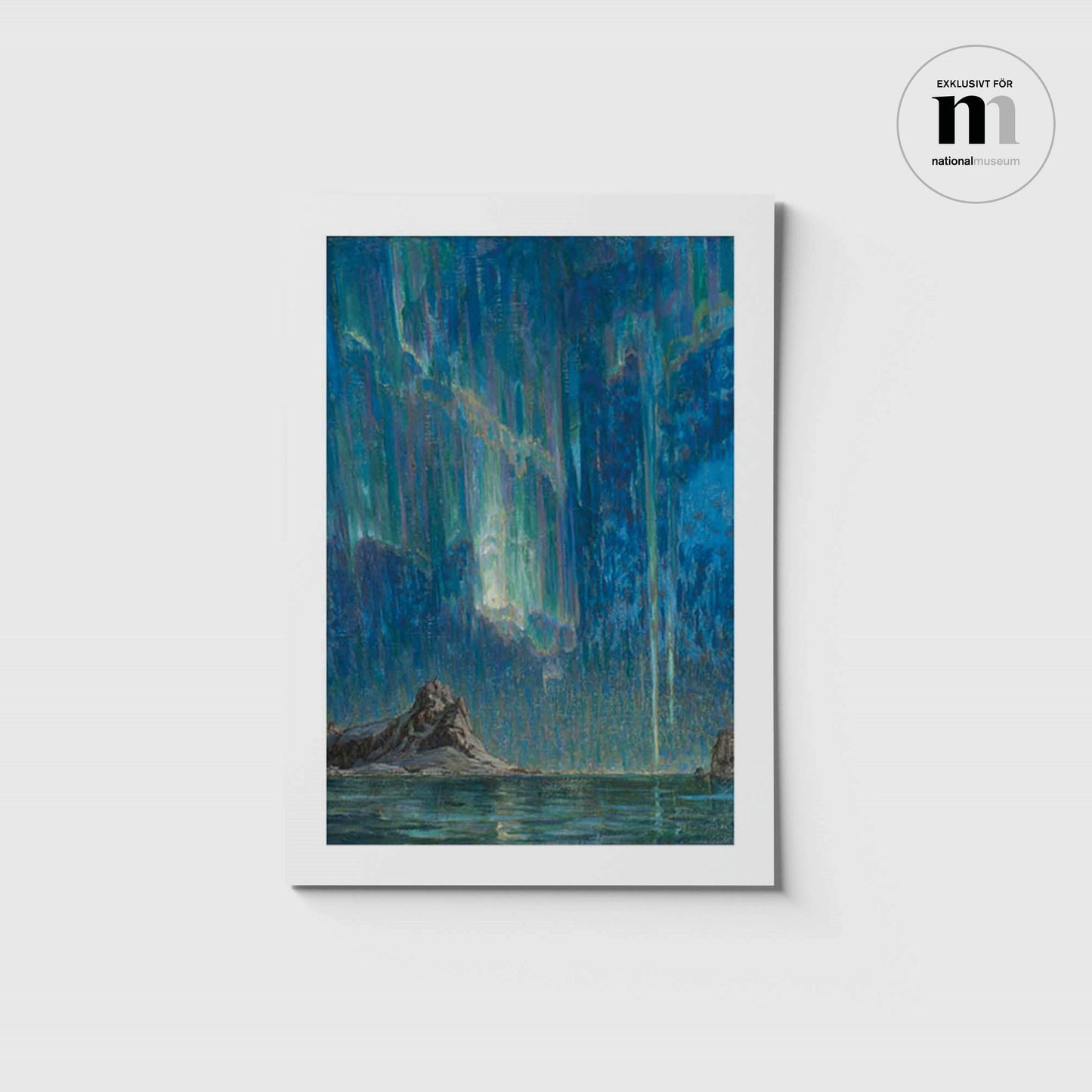 vykort i A5 med Anna Bobergs Norrsken från Nationalmuseum