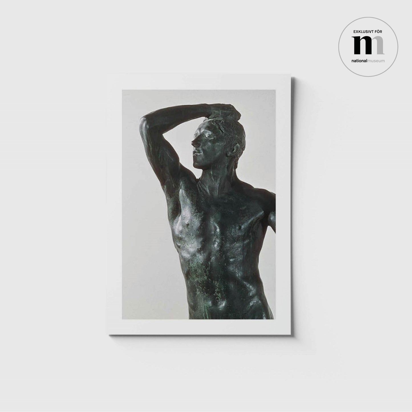 Vykort i A5 med Rodinskulptur från Nationalmuseum