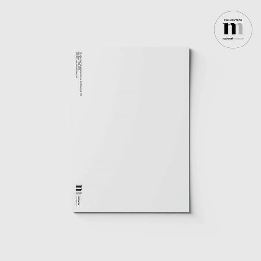 vit baksida med inamn på konstverket av vykort med motiv av John Bauer från Nationalmuseum