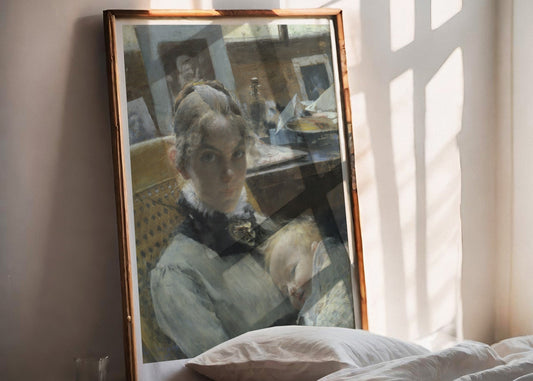 poster med målningen ateljeidyll från nationalmuseum