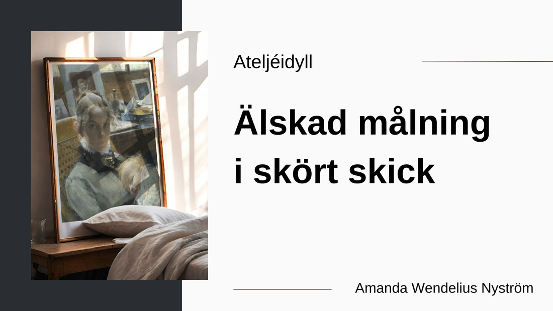 Atlejéidyll av Carl Larsson, älskad målning i skört skick av Amanda Wendelius Nyström, Nationalmuseum