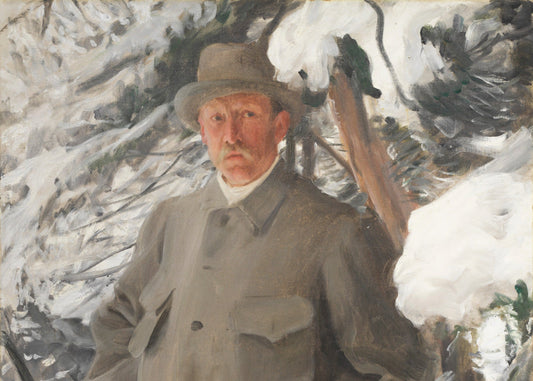 Porträtt av konstnären Bruno Liljefors målad av Anders Zorn