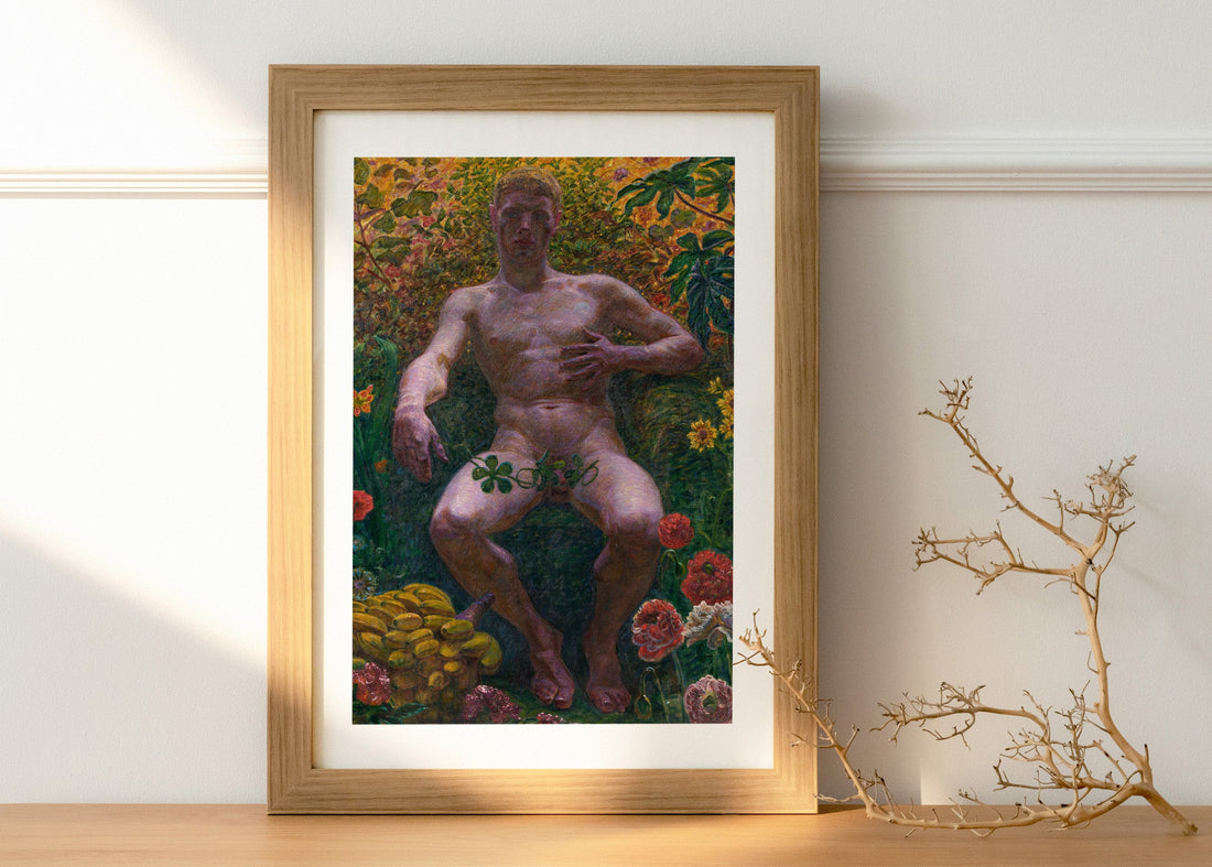 poster med Zahrtmanns målning Adam i paradiser från Nationalmuseum