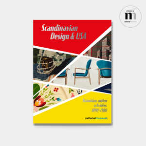 omslag till utställningskatalogen Scandinavian design & USA utgiven av Nationalmuseum