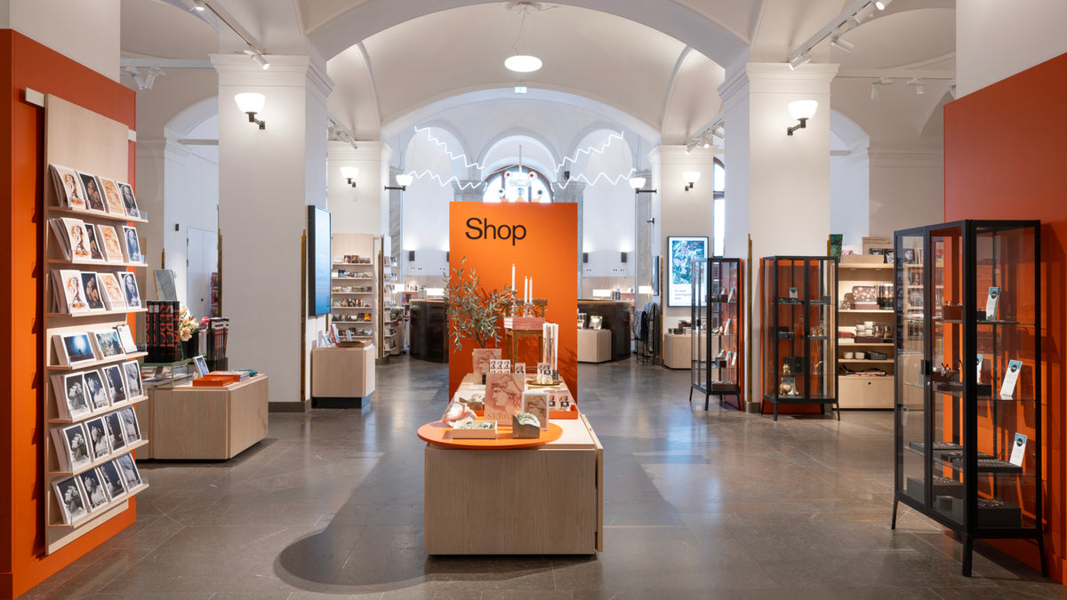 Interiörbild från Nationalmuseums butik 