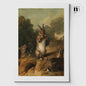 affisch i A3 format med målning av kaniner från Nationalmuseums samlingar