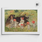 Ladda upp bild till gallerivisning, poster med illustration av Elsa Beskow från Nationalmuseums samlingar
