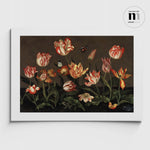 Ladda upp bild till gallerivisning, affisch med tulpaner och fjärilar från Nationalmuseum
