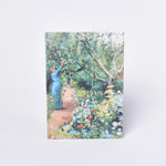 Ladda upp bild till gallerivisning, Snygg skrivbok med Carl LArssons akvarell Trädgårdsscen från Marstrand
