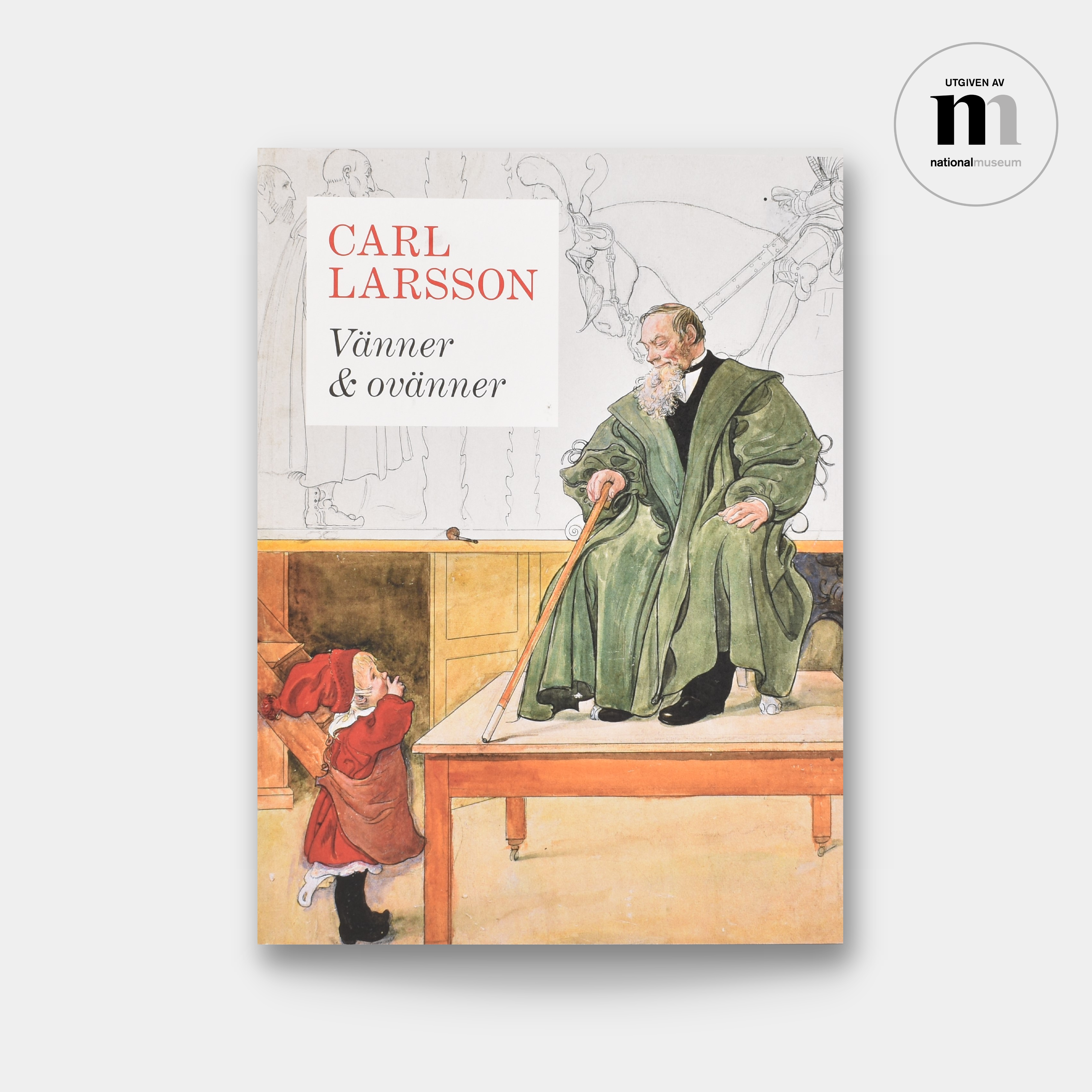 omslag till konstbok om konstnären Carl Larsson utgiven av Nationalmuseum