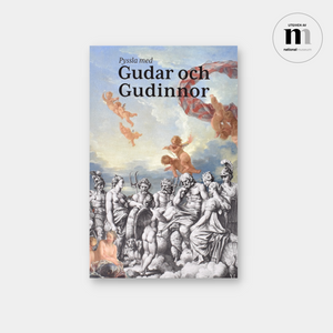 omslag till pysselbok med gudar och gudinnor utgiven av Nationalmuseum