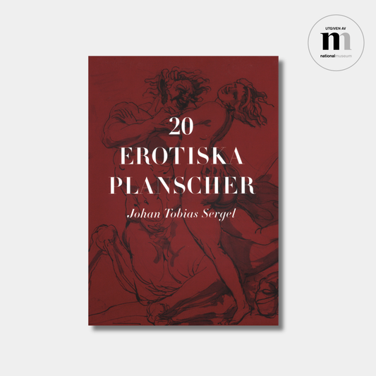 bok med 20 planscher med erotiska teckningar av konstnären Johan Tobias Sergel utgiven av Nationalmuseum