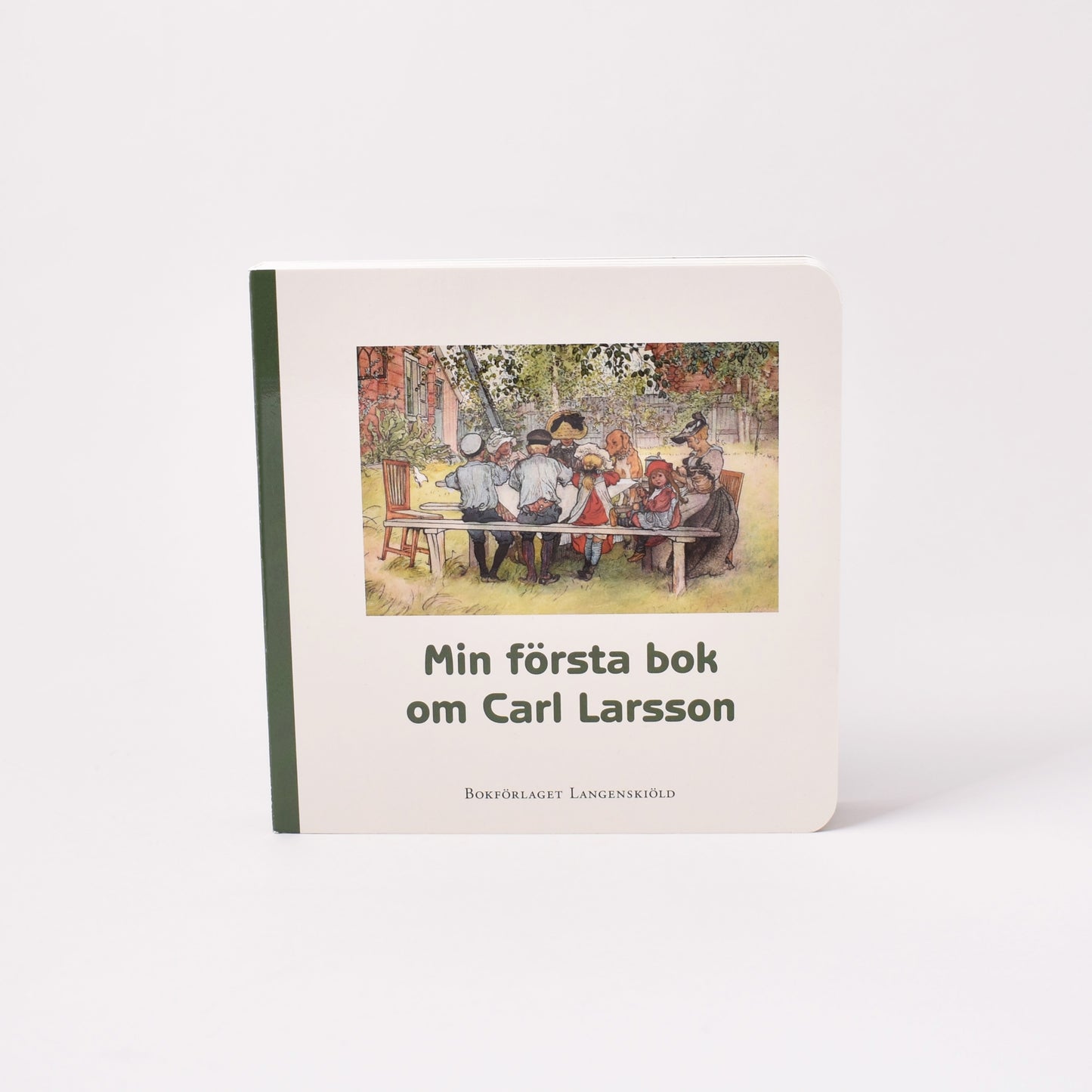 min första bok om carl larsson framsida med målningen frukost under stora björken