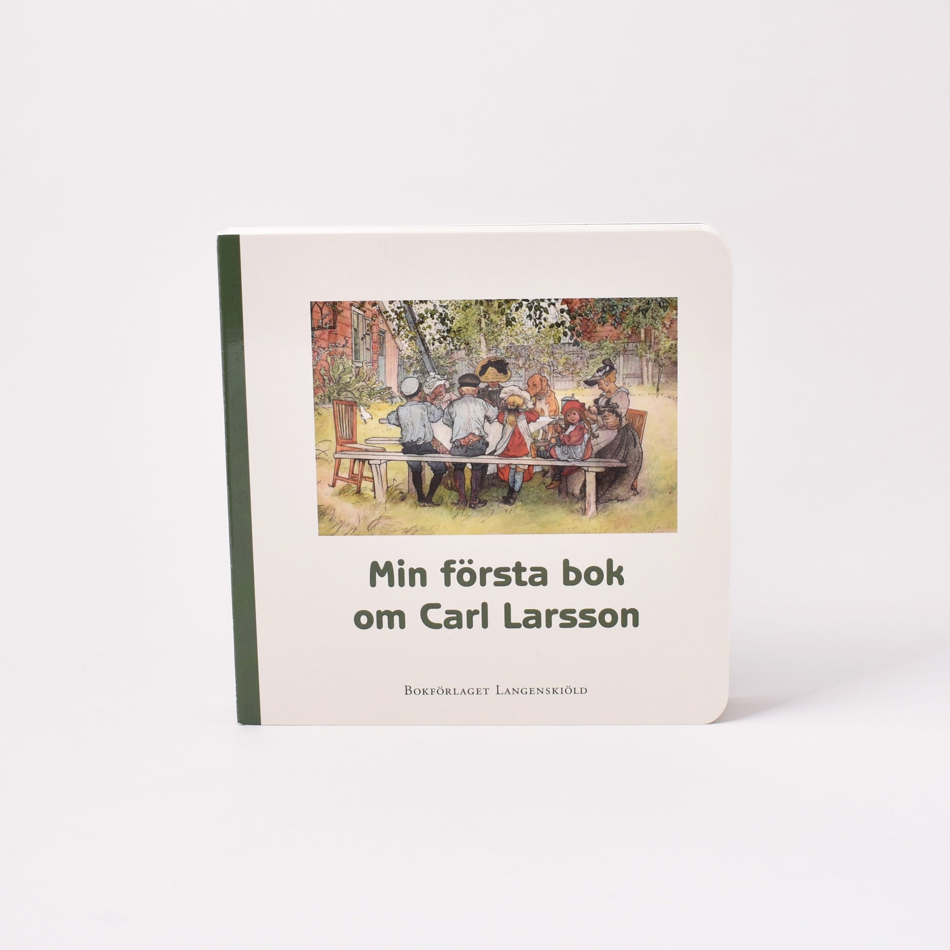 min första bok om carl larsson framsida med målningen frukost under stora björken