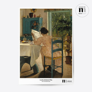 poster med Laurits Andersen Rings målning Vid Frukostbordet från Nationalmuseum