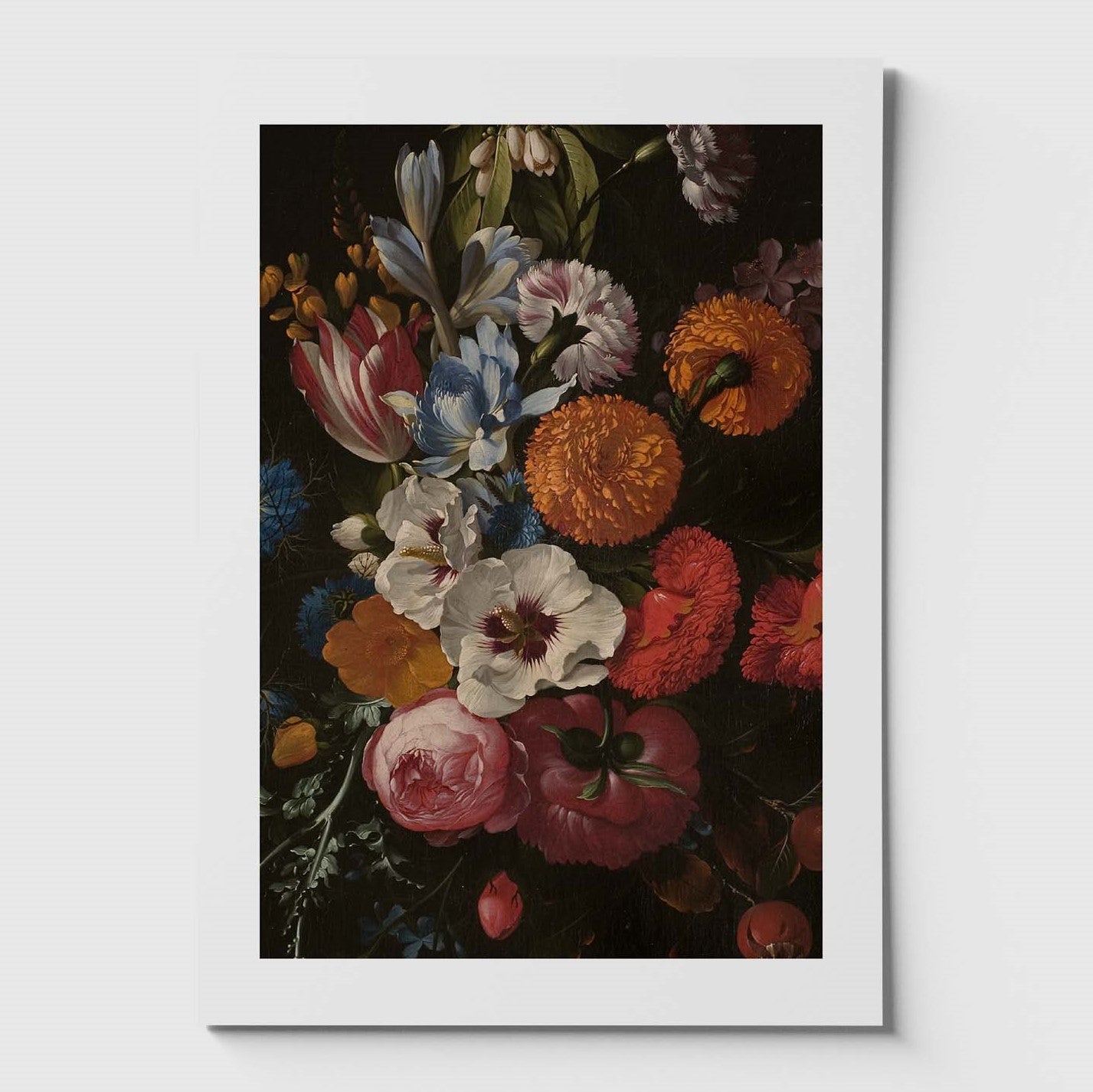 Affisch med blomsterstilleben från Nationalmuseums utställning Trädgården