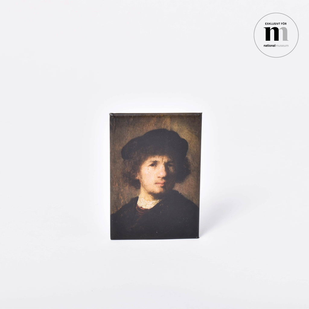 magnet för kylskåp med rembrandts självporträtt från nationalmuseum