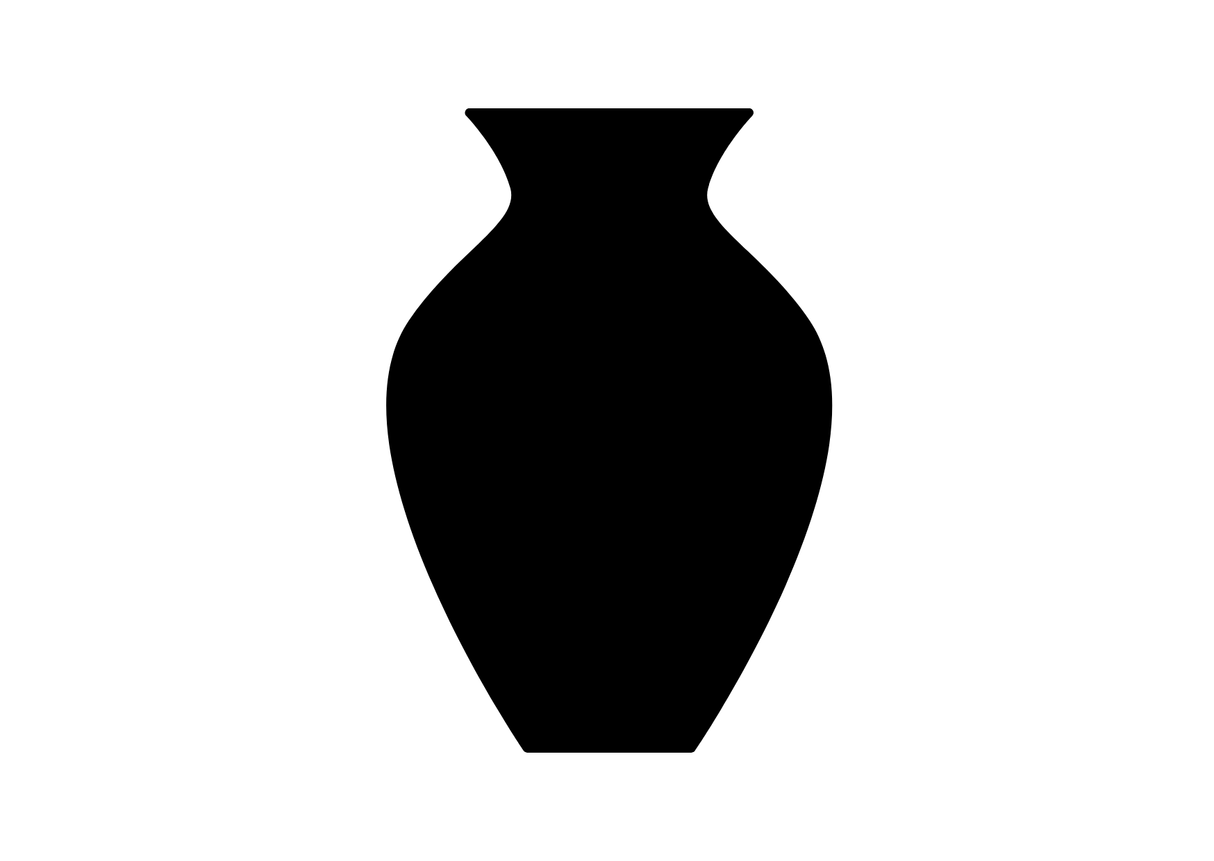 Piktogram föreställande en vas