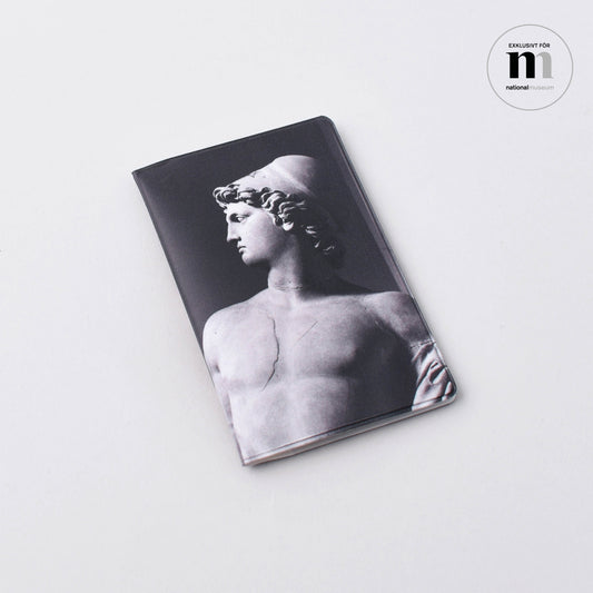 kortfodral med Sergels vackra skulptur Diomedes från Nationalmuseums samlingar