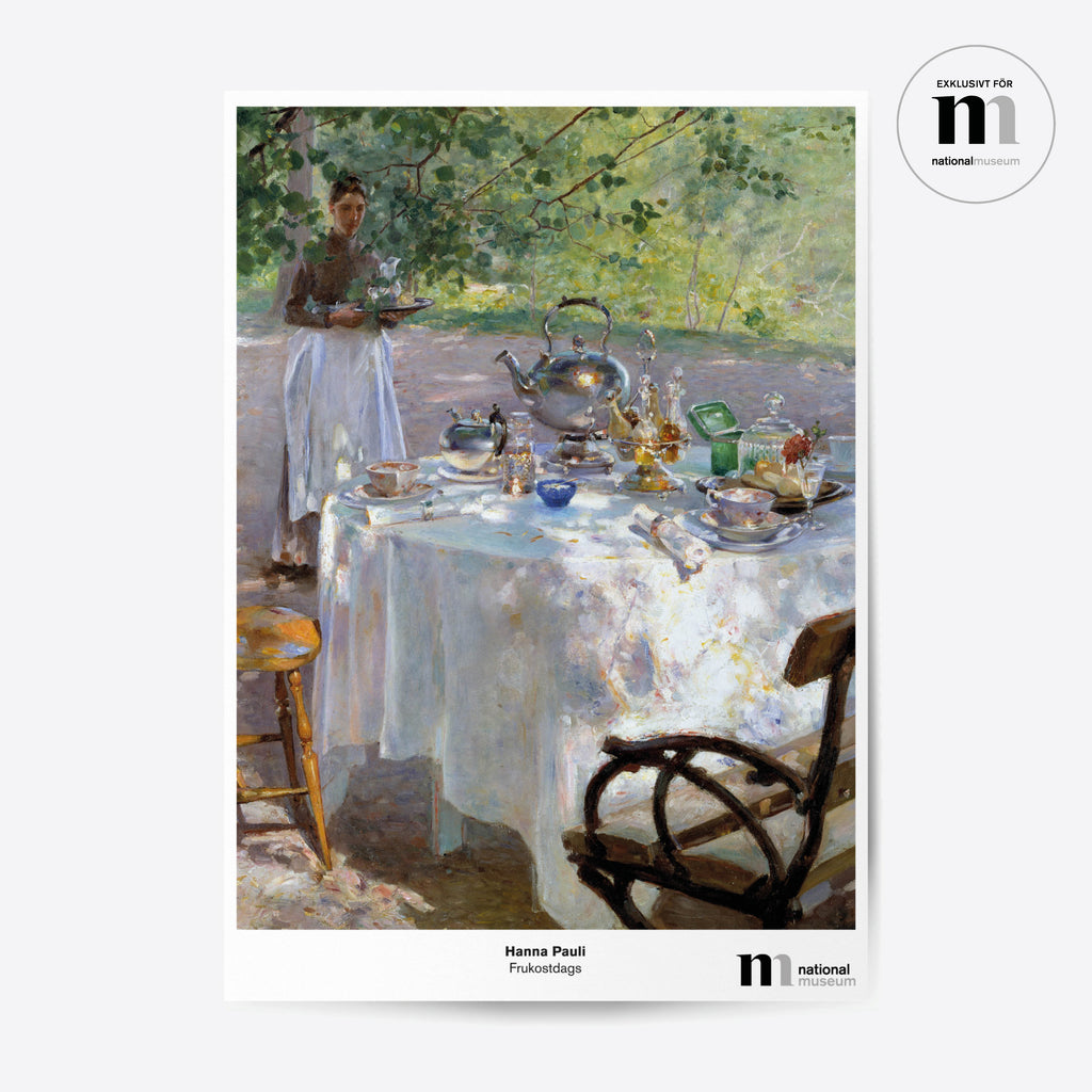 affisch med Hanna Paulis målning Frukostdags från Nationalmuseum