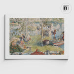 Ladda upp bild till gallerivisning, poster med akvarell av Carl Larsson från Nationalmuseum
