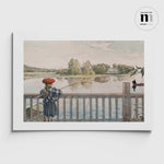 Ladda upp bild till gallerivisning, poster med akvarell av Carl Larsson från Nationalmuseums samlingar
