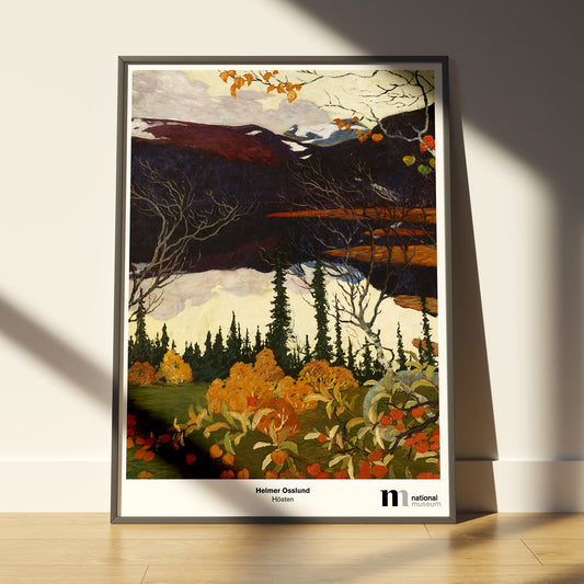 poster 50x70cm med Helmer Osslunds målning Hösten från Nationalmuseums samlingar