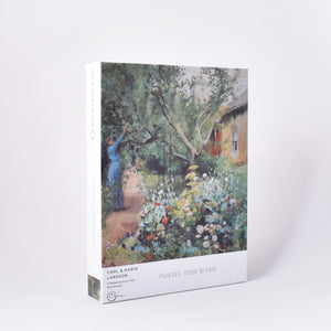 KArtong till pussel med 1000 bitar och målning av Carl Larsson