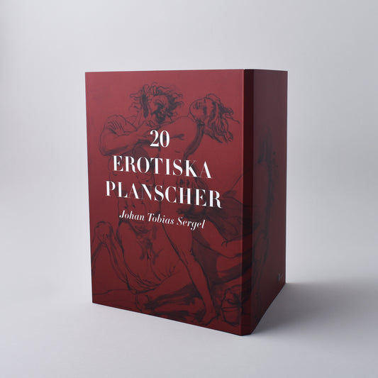 mapp med 20 planscher med erotiska motiv av Sergel från Nationalmuseums samlingar