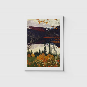 vykort med Helmer Osslunds målning Hösten från Nationalmuseums samlingar