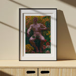 Ladda upp bild till gallerivisning, affisch med målningen Adam i paradiset från Nationalmuseum i svart ram
