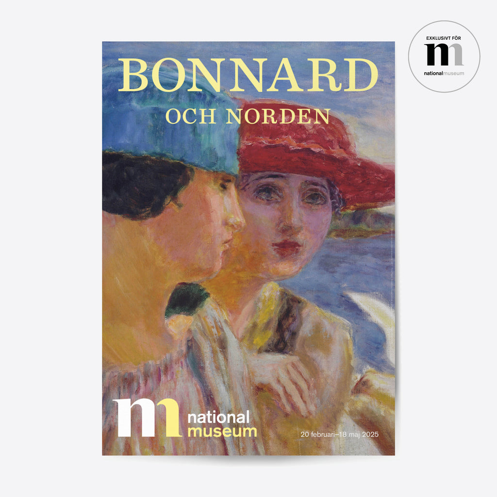 utställningsaffisch från Bonnard och Norden på Nationalmuseum