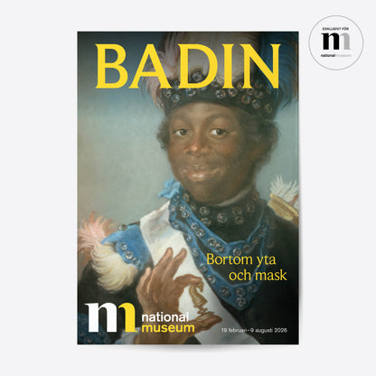 affisch från utstälningen Badin på Nationalmuseum