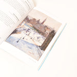 Ladda upp bild till gallerivisning, insida i boken de fyra årstiderna med målning över stockholm stad på vintern

