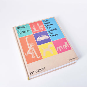 design for children bok utgiven av phaidon med omslag av designklassiker för barn