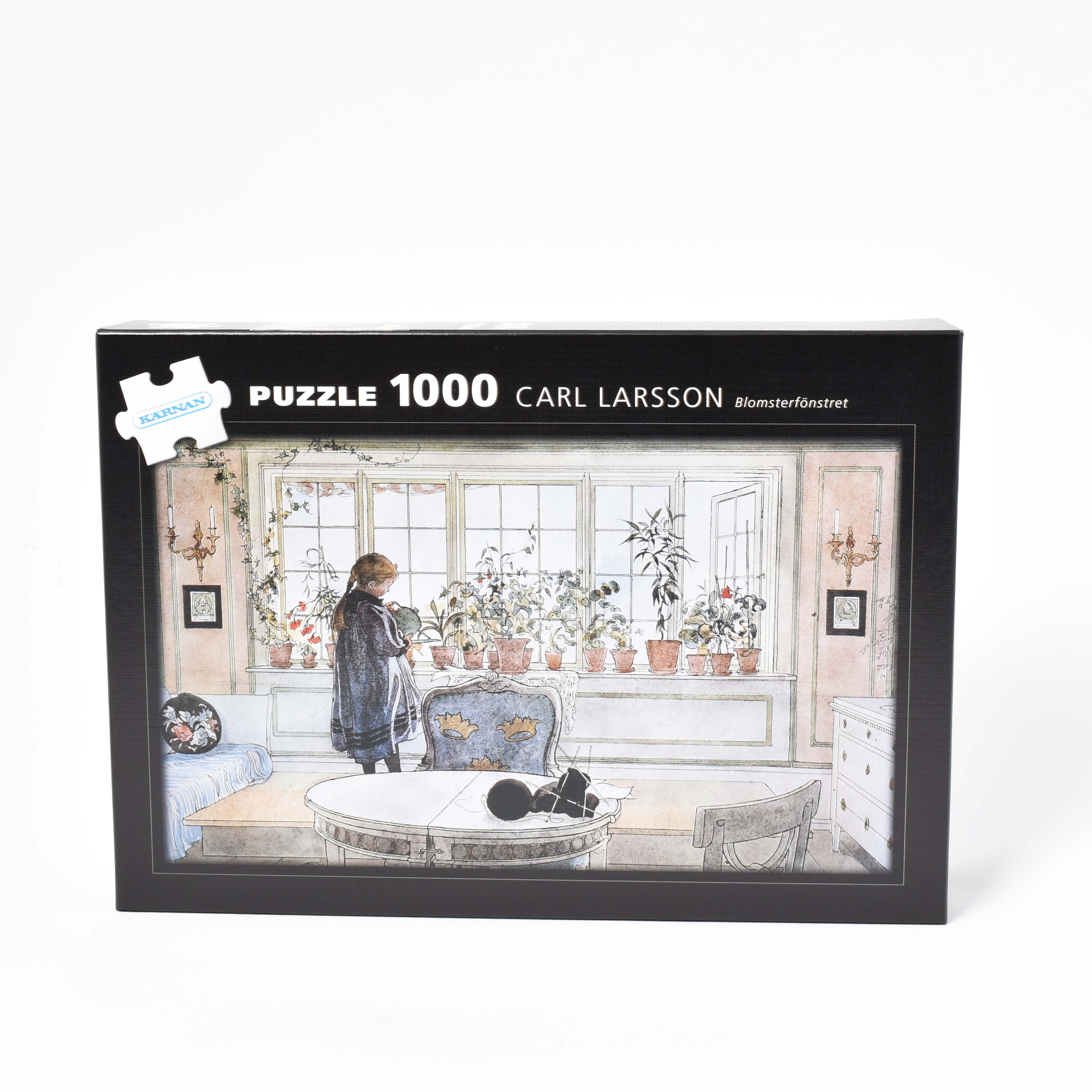 1000 bitar pussel, Motiv från Carl Larssons "Ur ett hem" med konstverket blomsterfönstret 
