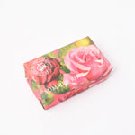 Ladda upp bild till gallerivisning, Tvål förpackad i papper med rosor på och texten Summer rose
