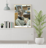 Ladda upp bild till gallerivisning, poster med Carl Larssons målning Ateljéidyll i träram på grått skåp
