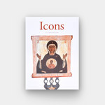 Ladda upp bild till gallerivisning, framsida till boken Icons av nationalmuseum
