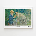 Ladda upp bild till gallerivisning, Poster med målningen Boulognerskogen från Nationalmuseum i vit ram
