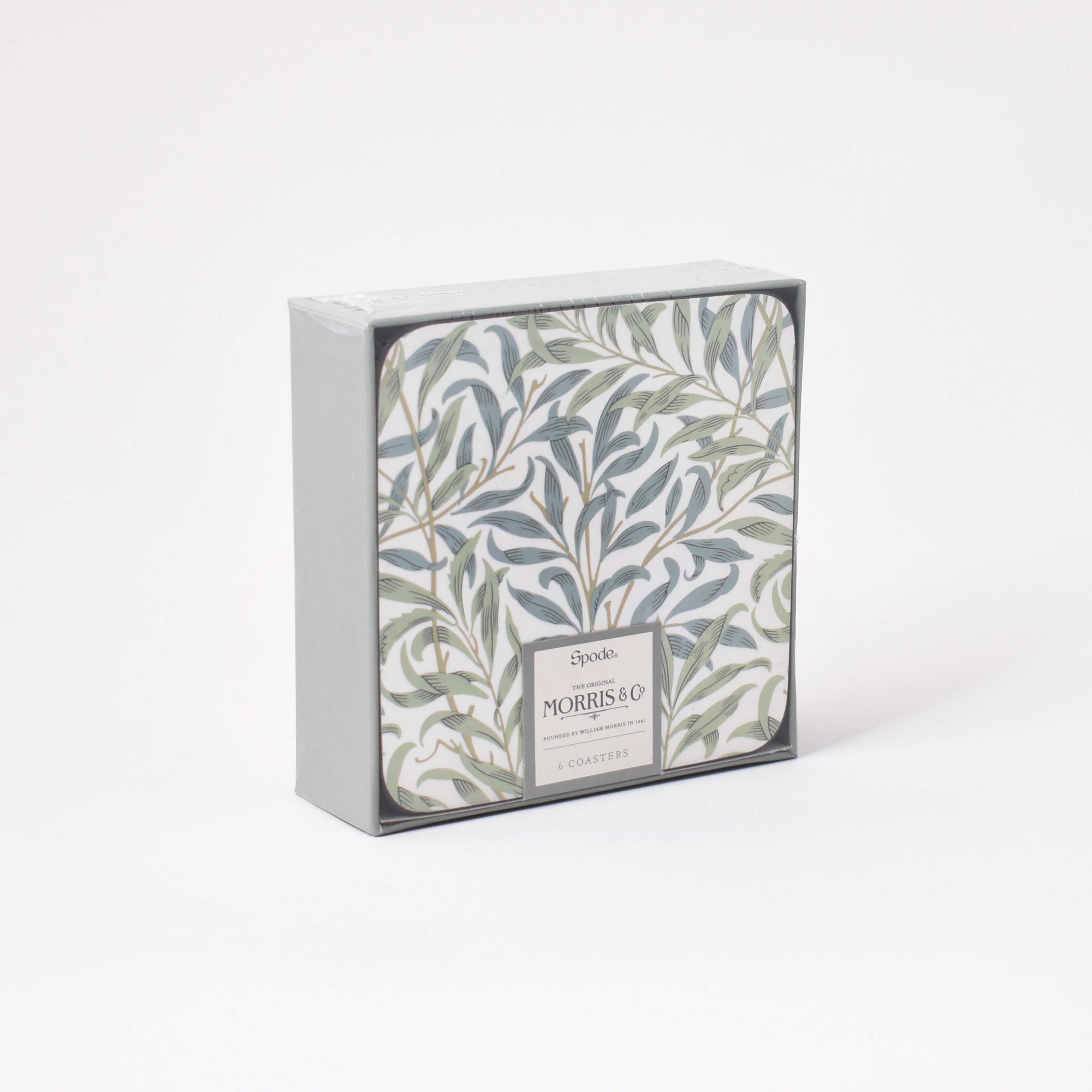 Coasters i ask med blomstermotiv av William Morris