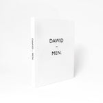 Ladda upp bild till gallerivisning, vitt omslag till boken dawid-men med titel i svart
