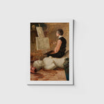Ladda upp bild till gallerivisning, Stort vykort med Nils Forsbergs målning I Parisateljén
