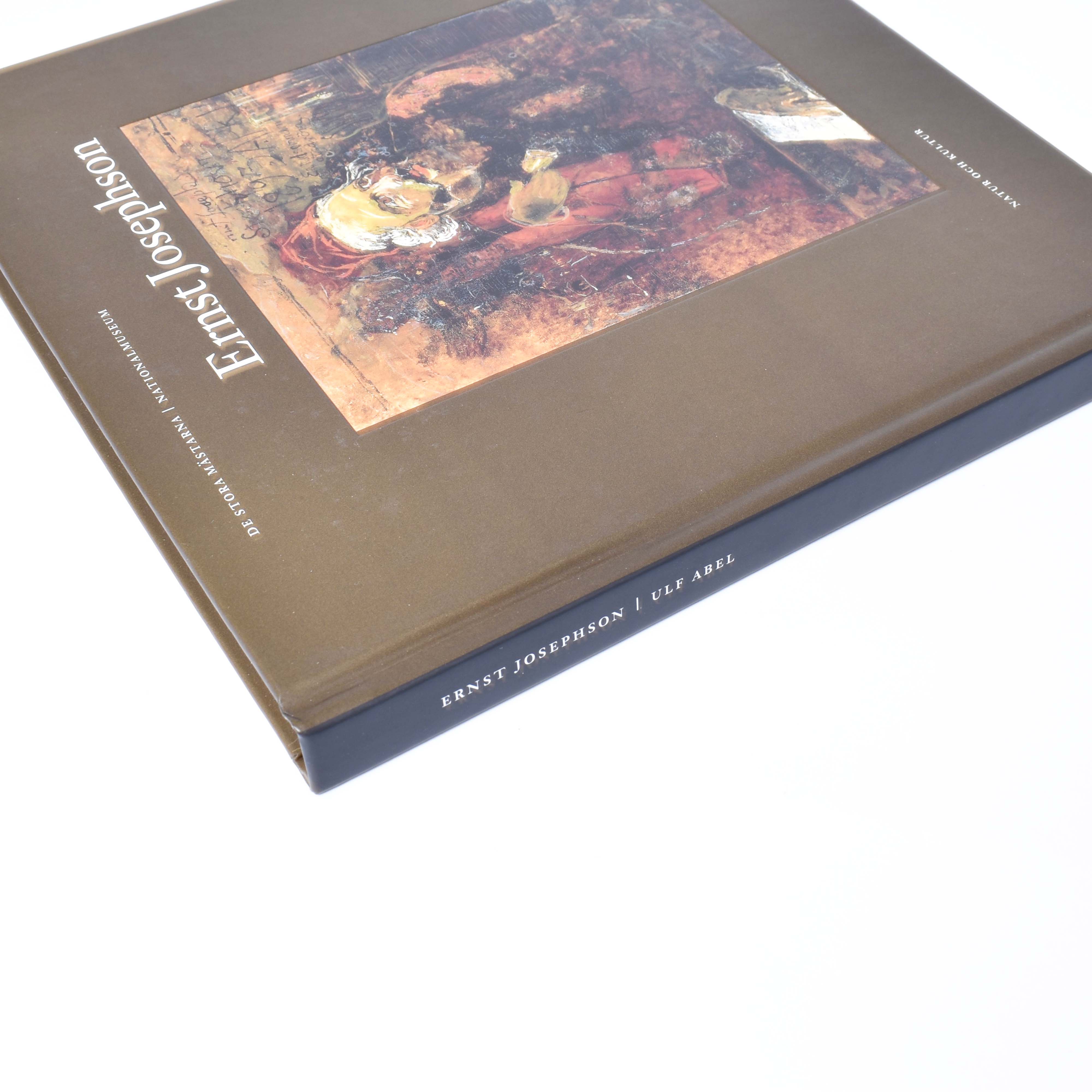 närbild på det bruna omslaget till boken ernst josephsson från bokserien de stora mästarna