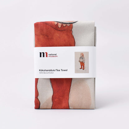 Kökshandduk med motiv av Carl Larsson från Nationalmuseum